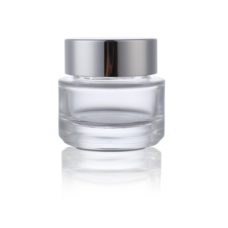 Bouteille cosmétique ronde à large goulot