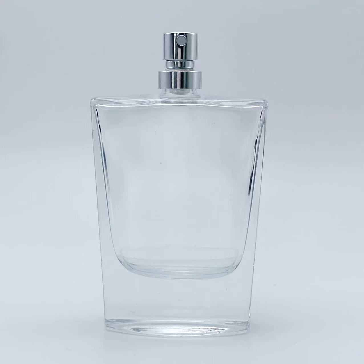 Unique Thick-Bottomed Square Perfume Bottle