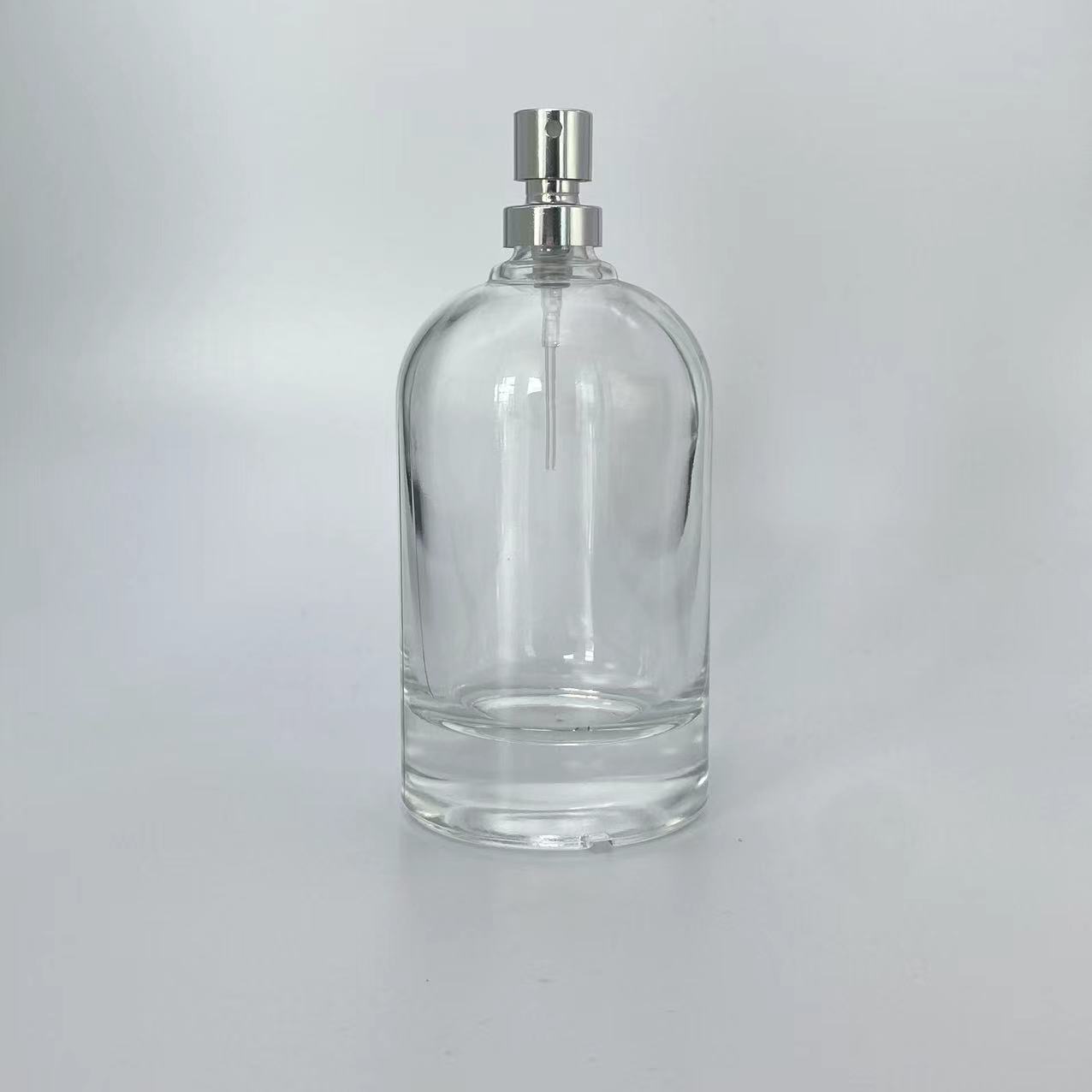 Glass Elegant Cylinder Perfume Bottle