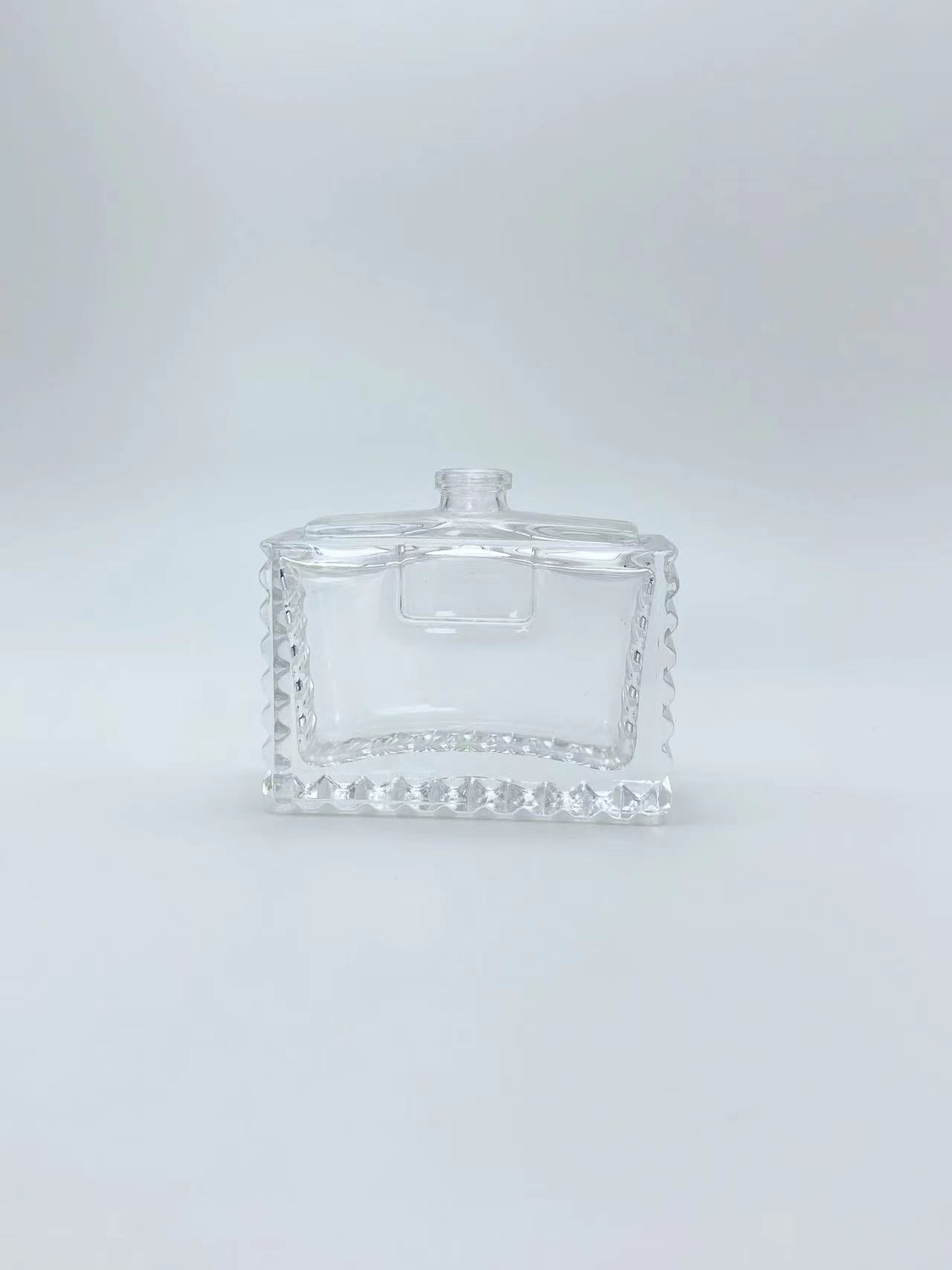 Thick Bottom Square Pattern Perfume Bottle