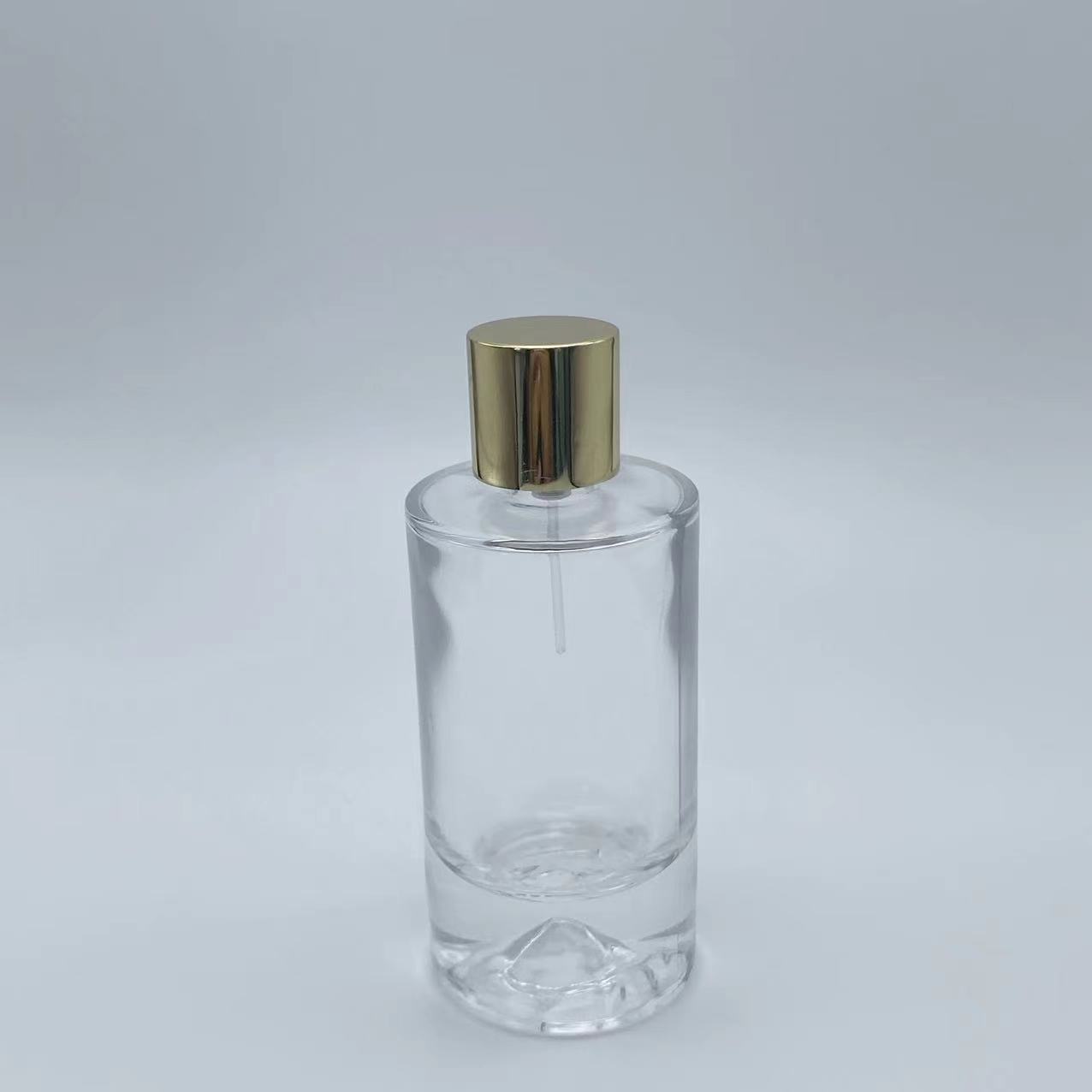 Flint Glass Round Perfume Bottle