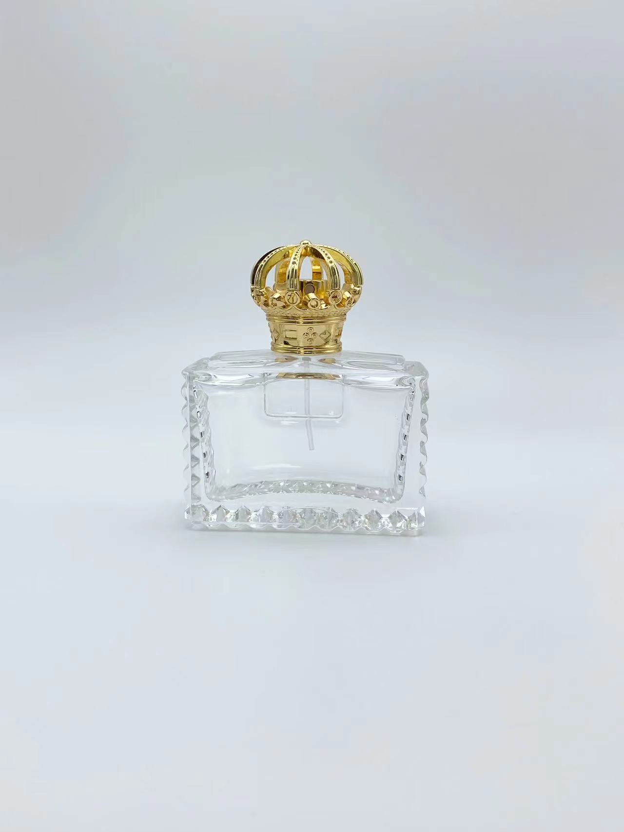 Thick Bottom Square Pattern Perfume Bottle