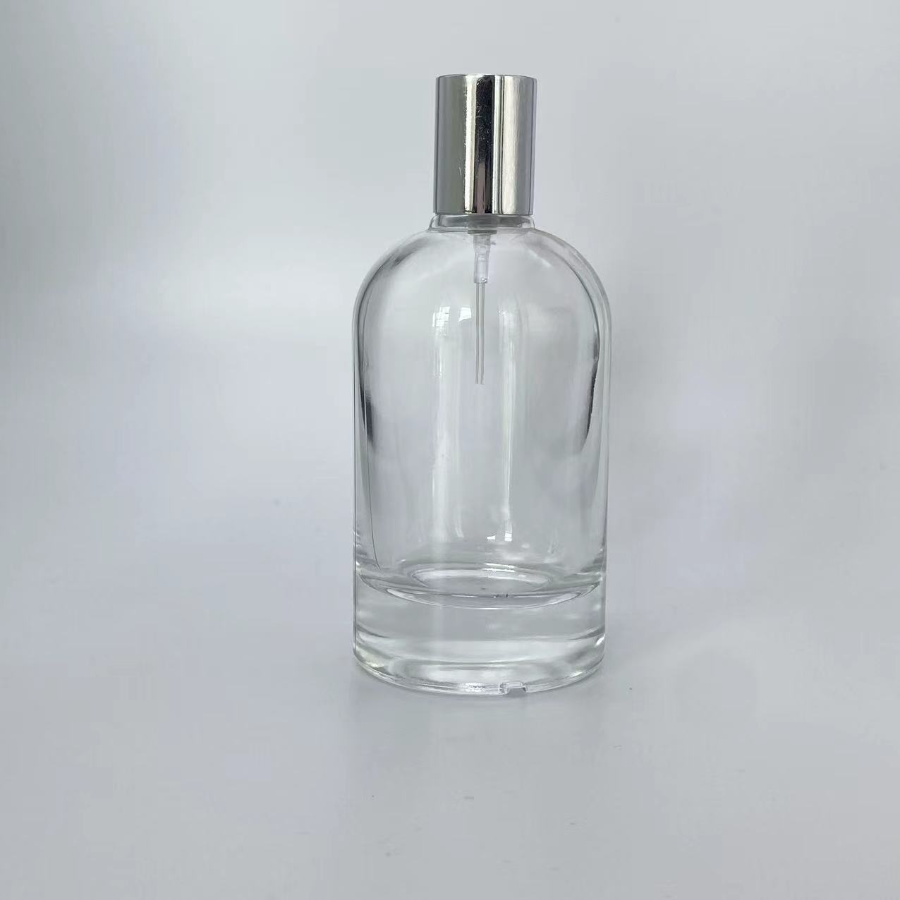 Glass Elegant Cylinder Perfume Bottle