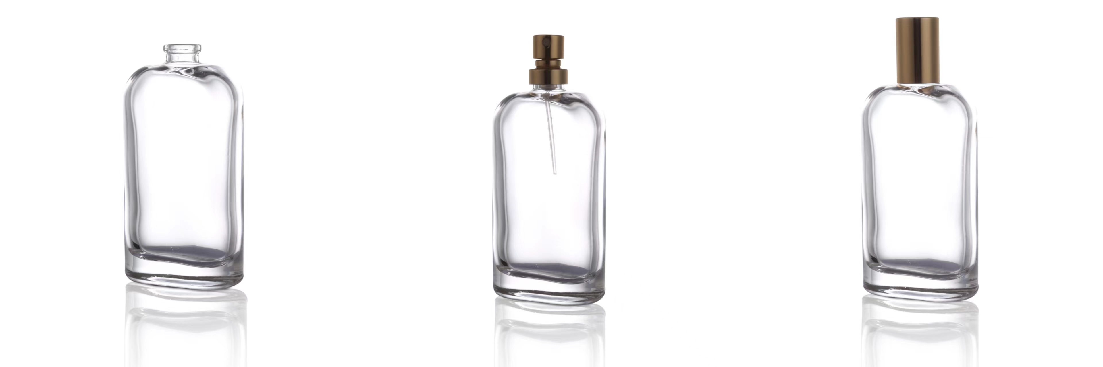 Flat Oval Perfume Bottle